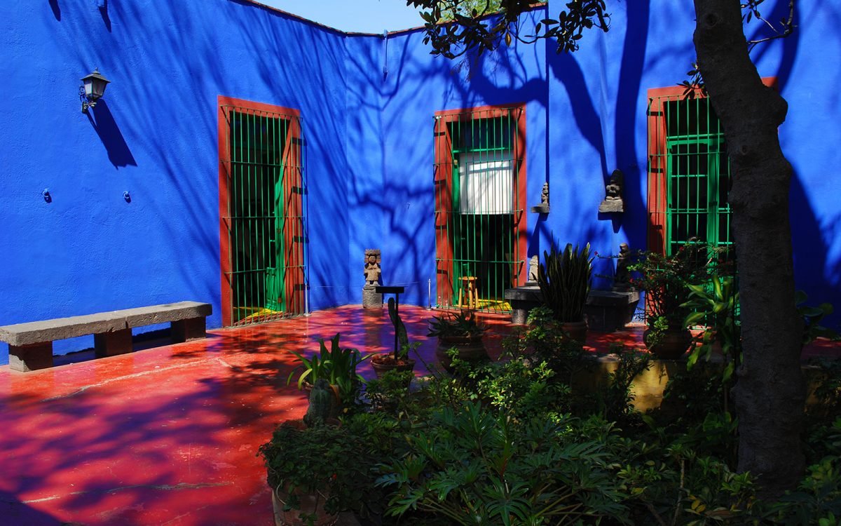 Museo de Frida Kahlo en barrio coyoacán