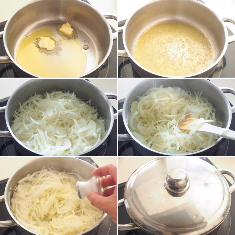 pasos para sopa de cebolla