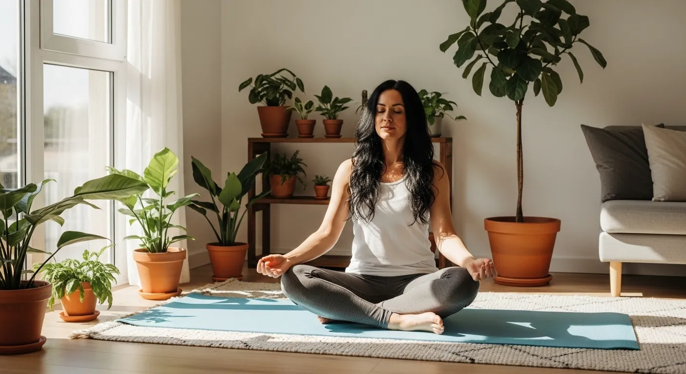 Mujer meditando