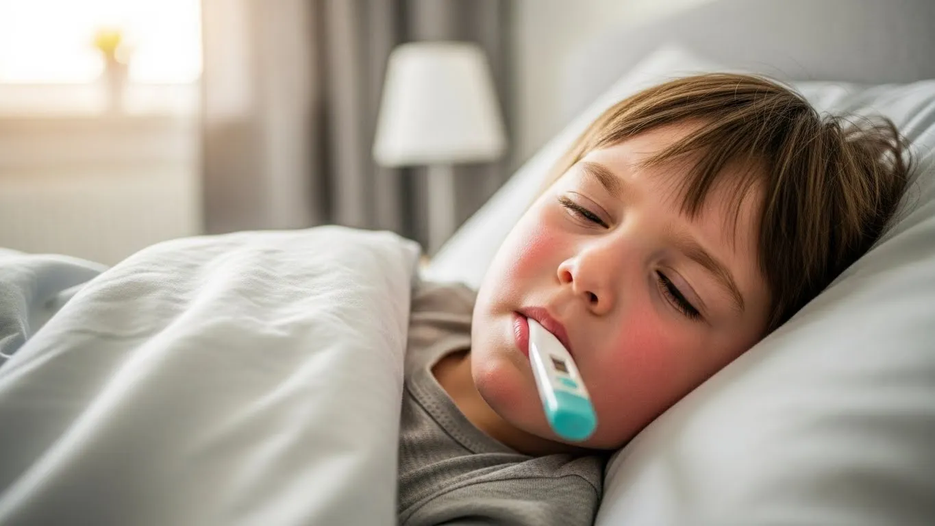 Niño con fiebre