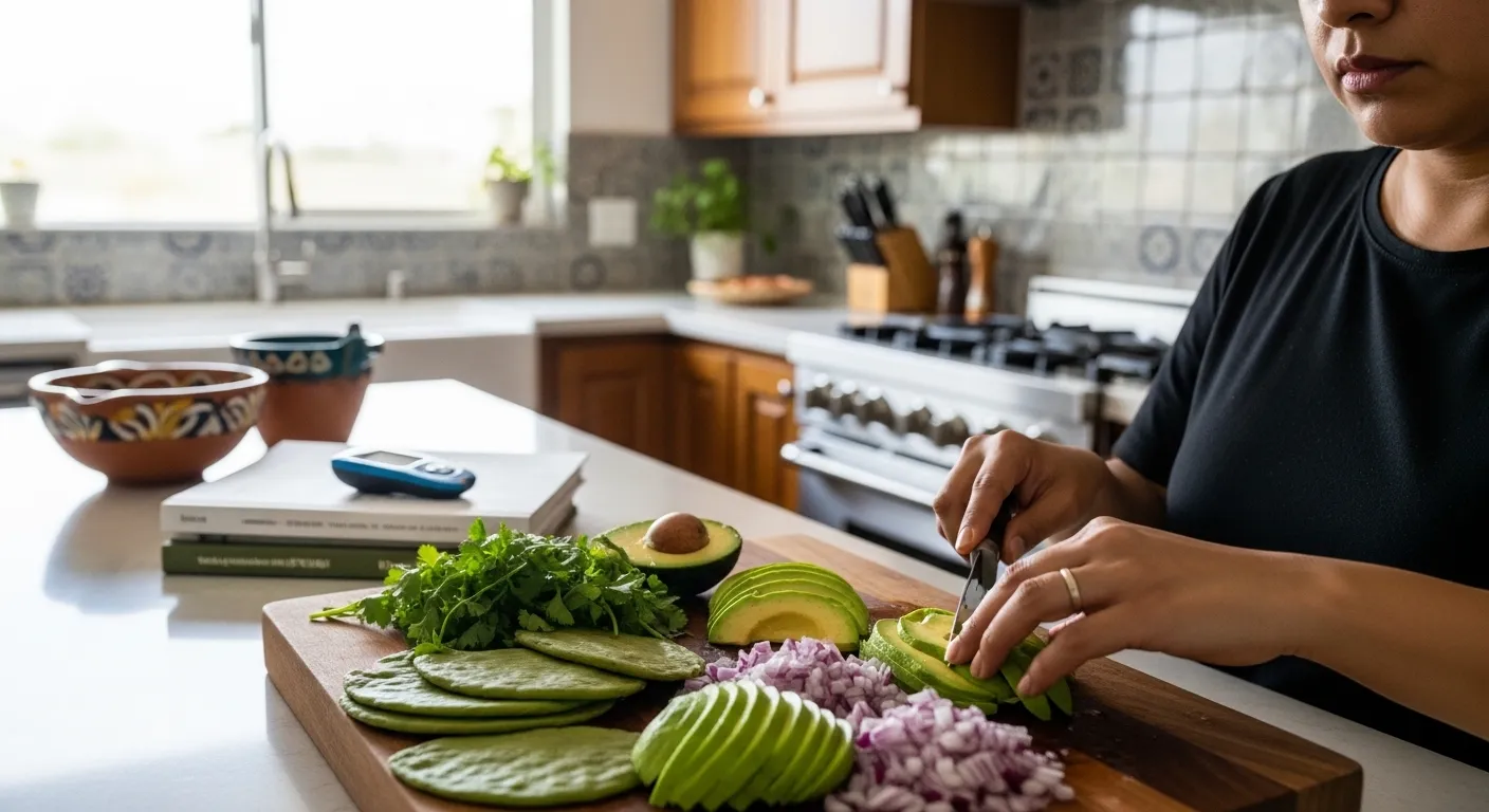 Preparando ensalada