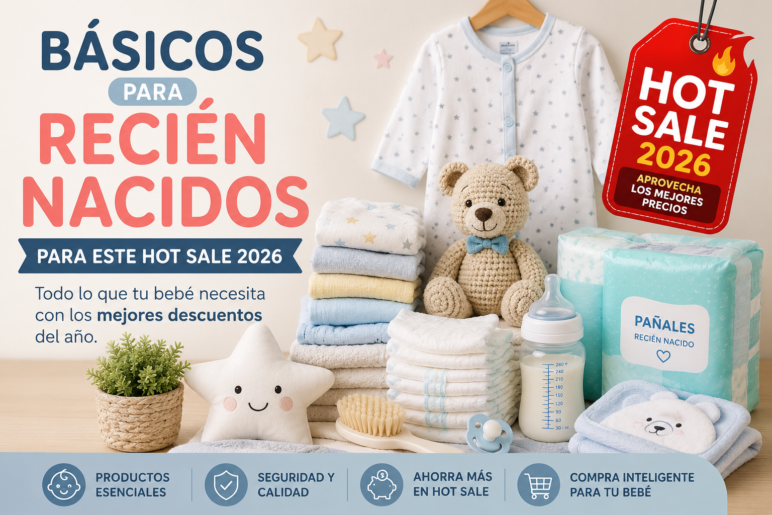 Básicos para bebé en Hot Sale